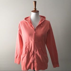 Lucy Light Pink Zip Up Workout Hoodie Sweatshirt